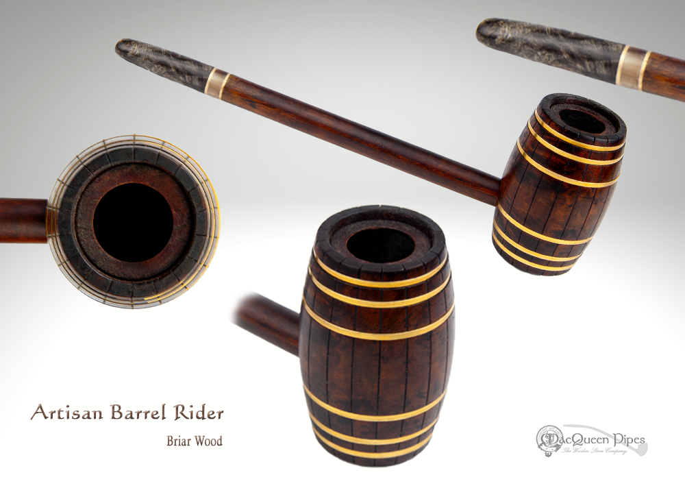 Artisan Barrel Rider - MacQueen Pipes
